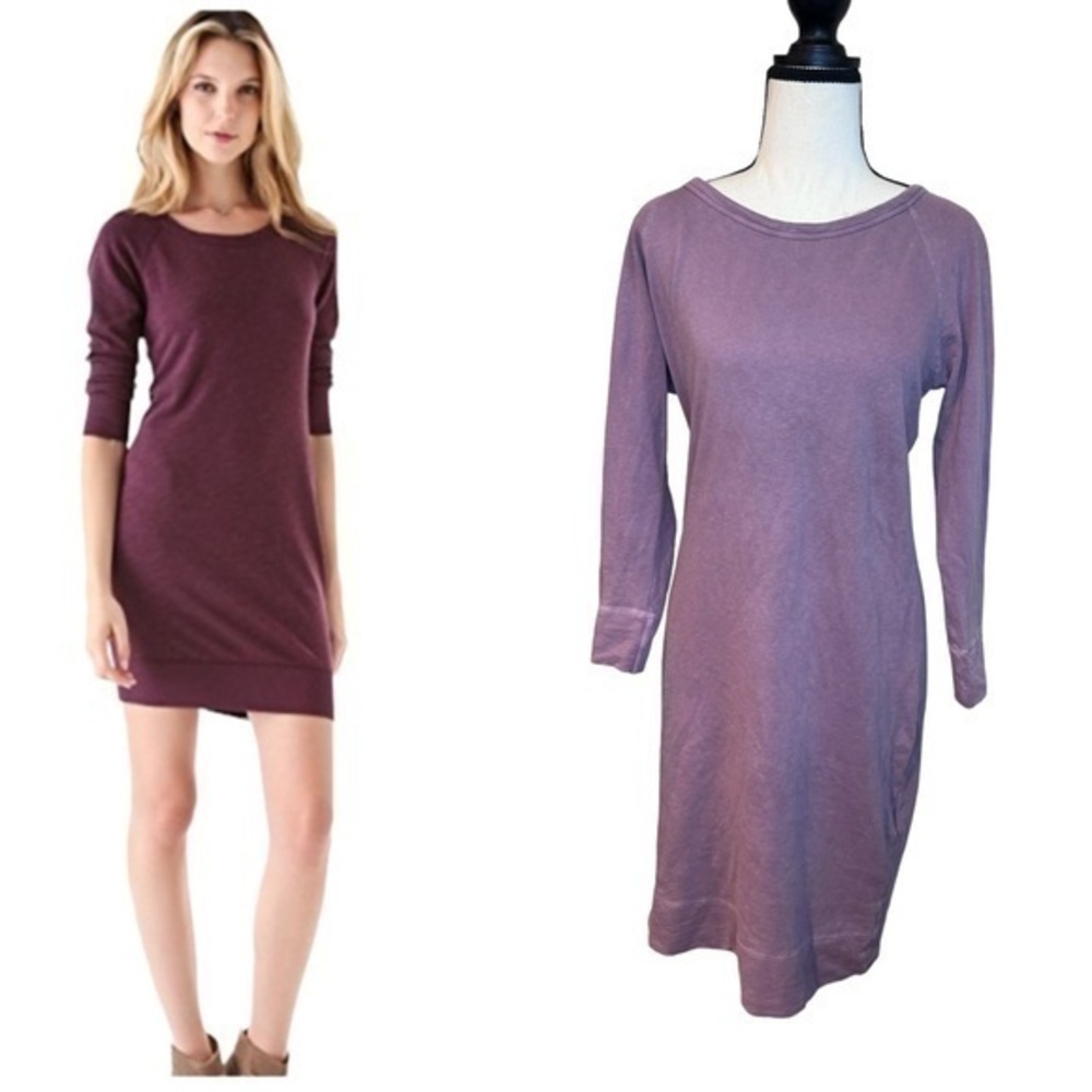 James Perse Raglan Sweatshirt Dress